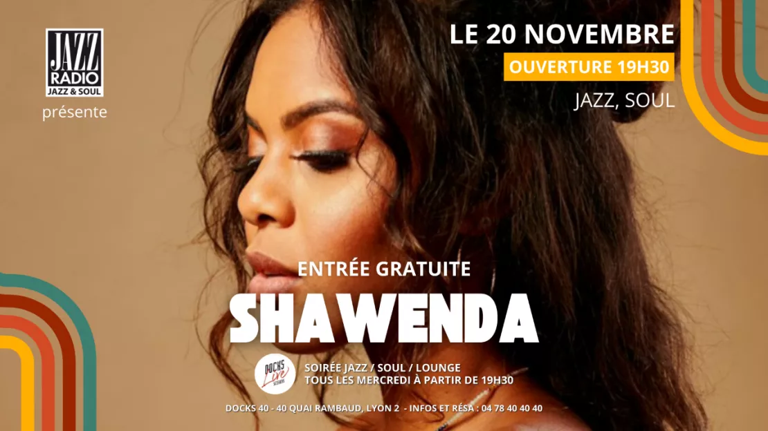 Shawenda en showcase exceptionnel le mercredi 20 novembre